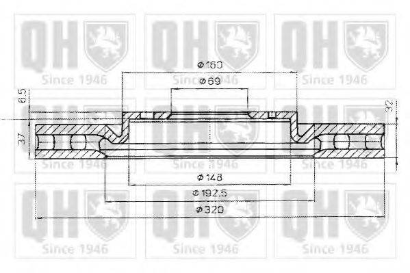 QUINTON HAZELL BDC5064 гальмівний диск