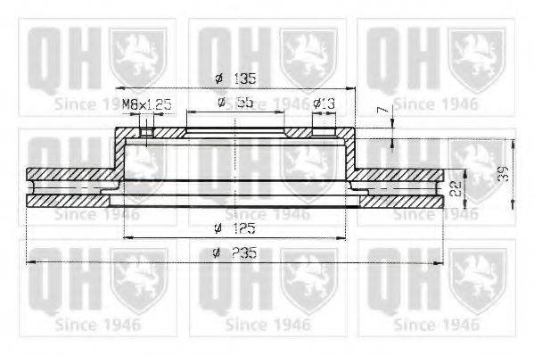 QUINTON HAZELL BDC5148 гальмівний диск