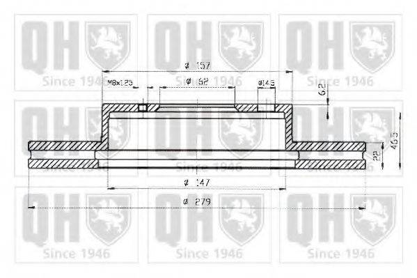 QUINTON HAZELL BDC5217 гальмівний диск