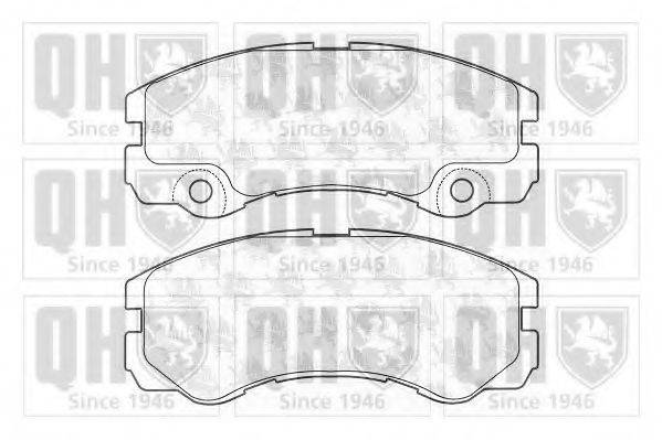 QUINTON HAZELL BP1204 Комплект гальмівних колодок, дискове гальмо