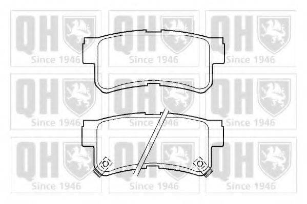 QUINTON HAZELL BP1387 Комплект гальмівних колодок, дискове гальмо