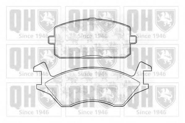 QUINTON HAZELL BP214 Комплект гальмівних колодок, дискове гальмо