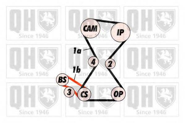 QUINTON HAZELL QBK422 Комплект ременя ГРМ