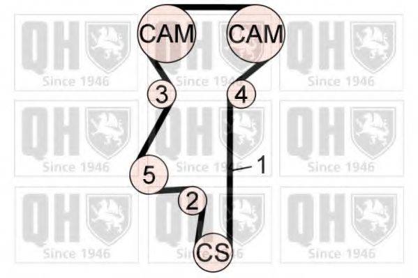 QUINTON HAZELL QBK608 Комплект ременя ГРМ