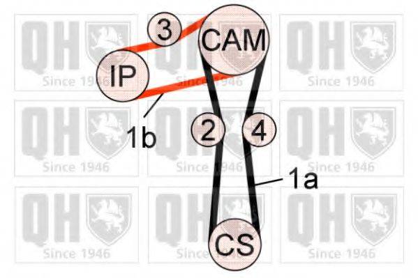 QUINTON HAZELL QBK715 Комплект ременя ГРМ