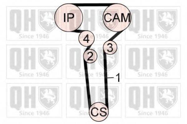 QUINTON HAZELL QBK792 Комплект ременя ГРМ