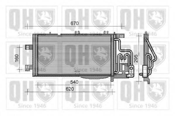 QUINTON HAZELL QCN318 Конденсатор, кондиціонер