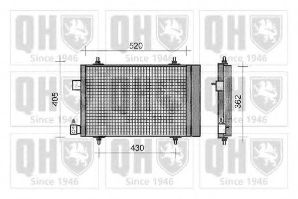 QUINTON HAZELL QCN322 Конденсатор, кондиціонер