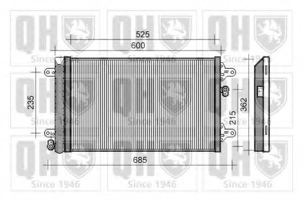 QUINTON HAZELL QCN356 Конденсатор, кондиціонер