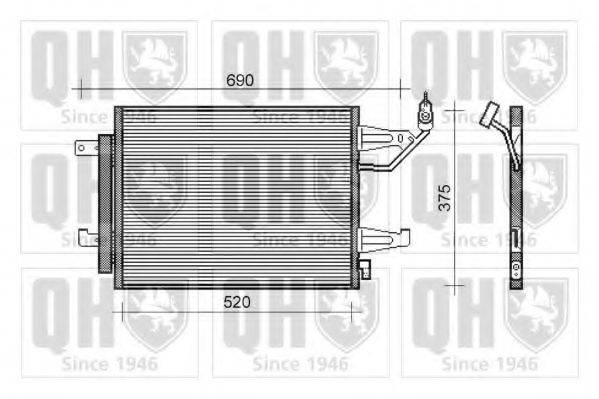 QUINTON HAZELL QCN445 Конденсатор, кондиціонер