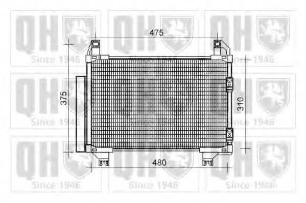 QUINTON HAZELL QCN471 Конденсатор, кондиціонер