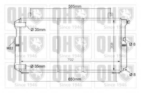 QUINTON HAZELL QER1044 Радіатор, охолодження двигуна