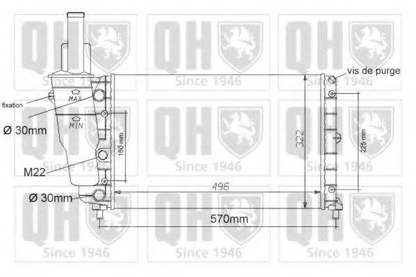 QUINTON HAZELL QER1091 Радіатор, охолодження двигуна