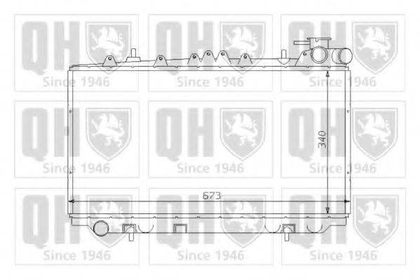 QUINTON HAZELL QER1212 Радіатор, охолодження двигуна