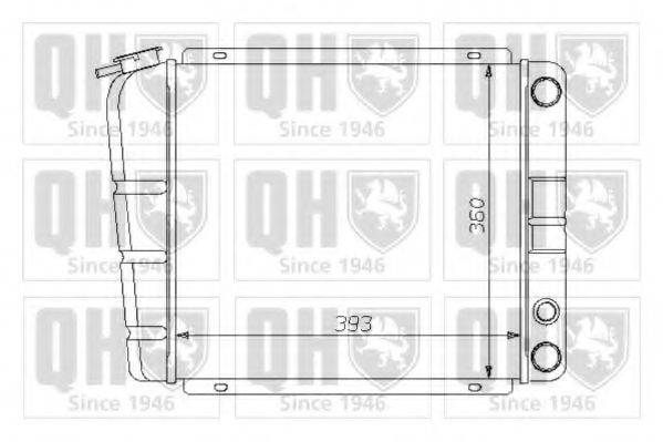 QUINTON HAZELL QER1262 Радіатор, охолодження двигуна