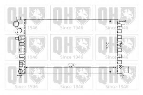 QUINTON HAZELL QER1266 Радіатор, охолодження двигуна