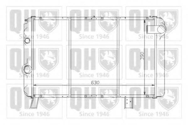 QUINTON HAZELL QER1272 Радіатор, охолодження двигуна