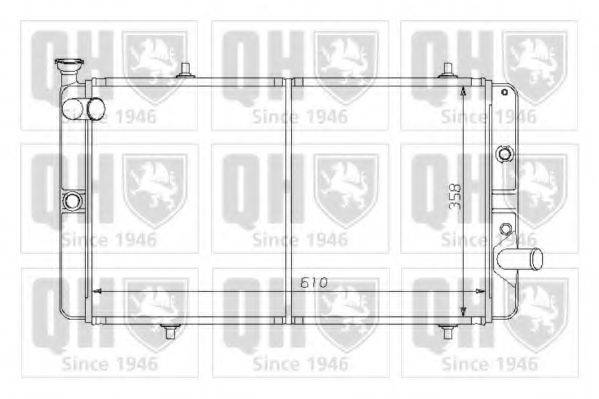 QUINTON HAZELL QER1299 Радіатор, охолодження двигуна