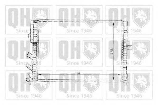 QUINTON HAZELL QER1303 Радіатор, охолодження двигуна