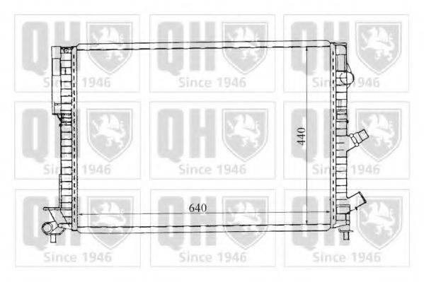 QUINTON HAZELL QER1306 Радіатор, охолодження двигуна