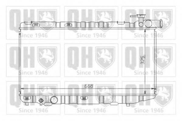 QUINTON HAZELL QER1391 Радіатор, охолодження двигуна