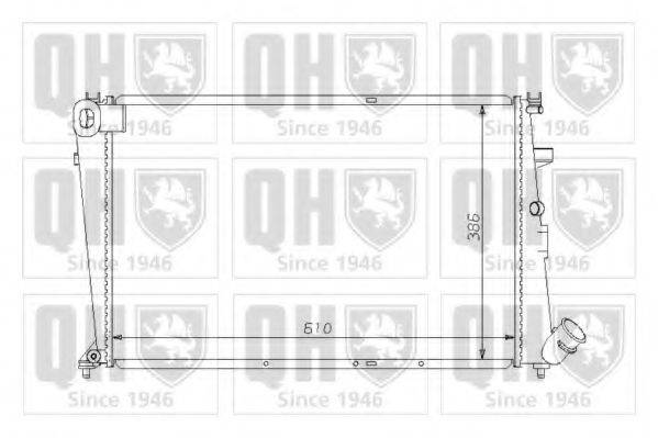 QUINTON HAZELL QER1502 Радіатор, охолодження двигуна