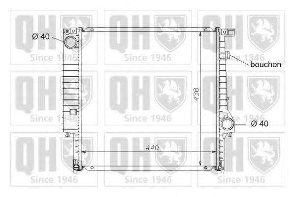 QUINTON HAZELL QER1580 Радіатор, охолодження двигуна
