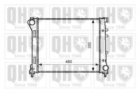 QUINTON HAZELL QER1643 Радіатор, охолодження двигуна