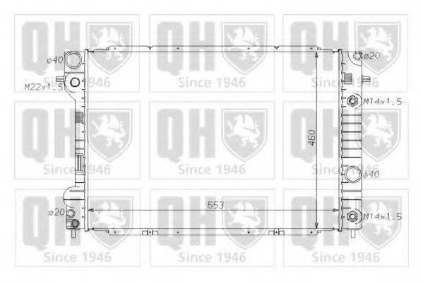 QUINTON HAZELL QER1696 Радіатор, охолодження двигуна
