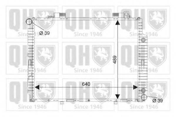 QUINTON HAZELL QER1712 Радіатор, охолодження двигуна