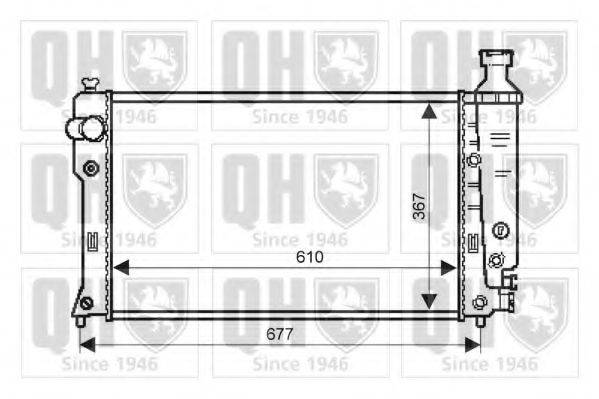 QUINTON HAZELL QER1807 Радіатор, охолодження двигуна