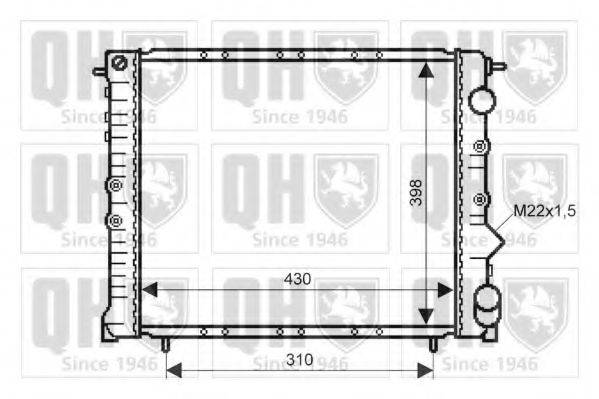 QUINTON HAZELL QER1832 Радіатор, охолодження двигуна