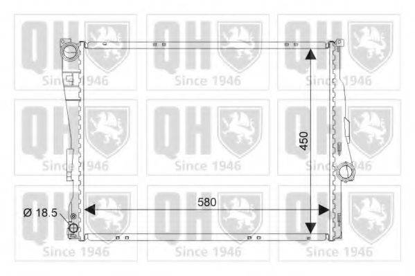 QUINTON HAZELL QER1901 Радіатор, охолодження двигуна