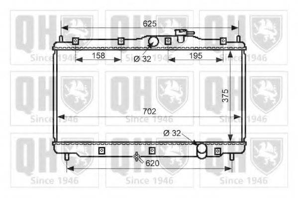 QUINTON HAZELL QER1935 Радіатор, охолодження двигуна