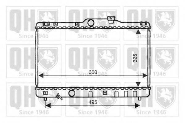 QUINTON HAZELL QER1998 Радіатор, охолодження двигуна