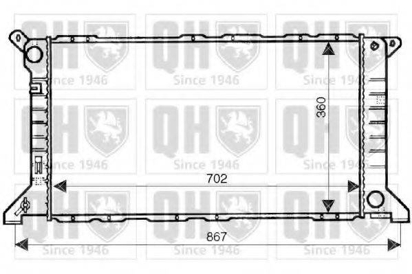 QUINTON HAZELL QER2012 Радіатор, охолодження двигуна