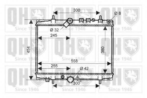 QUINTON HAZELL QER2034 Радіатор, охолодження двигуна