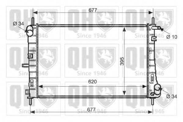QUINTON HAZELL QER2175 Радіатор, охолодження двигуна