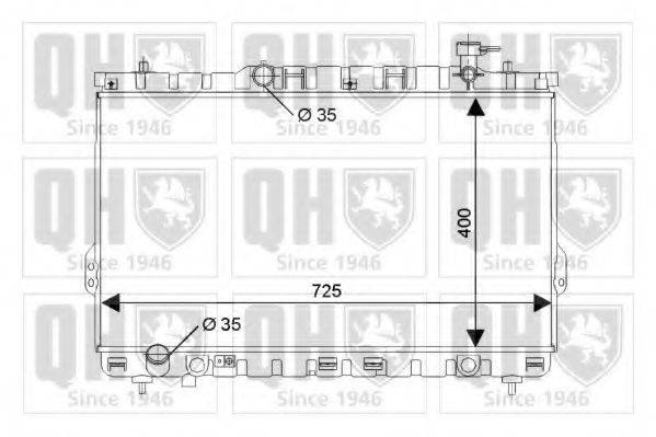 QUINTON HAZELL QER2192 Радіатор, охолодження двигуна