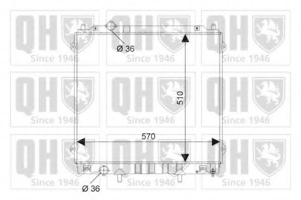 QUINTON HAZELL QER2196 Радіатор, охолодження двигуна