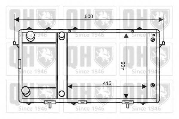 QUINTON HAZELL QER2219 Радіатор, охолодження двигуна