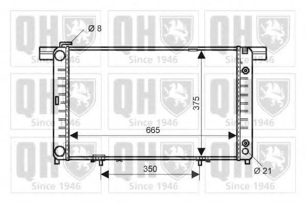 QUINTON HAZELL QER2229 Радіатор, охолодження двигуна