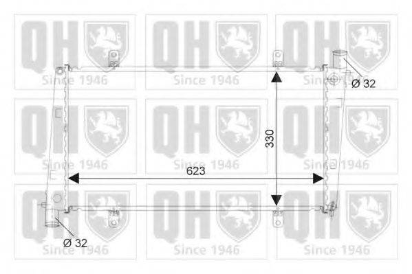 QUINTON HAZELL QER2374 Радіатор, охолодження двигуна