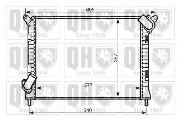 QUINTON HAZELL QER2430 Радіатор, охолодження двигуна