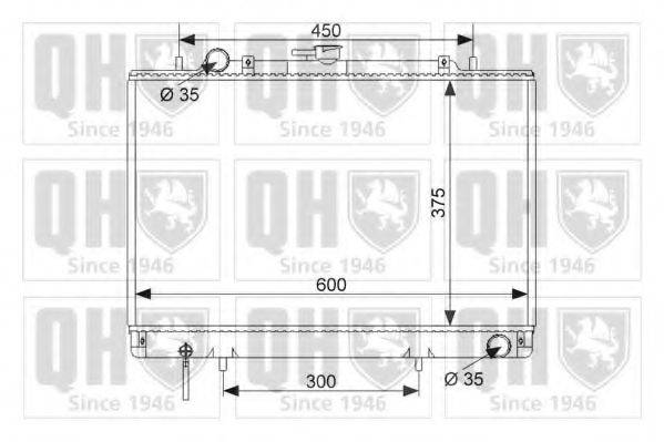 QUINTON HAZELL QER2439 Радіатор, охолодження двигуна