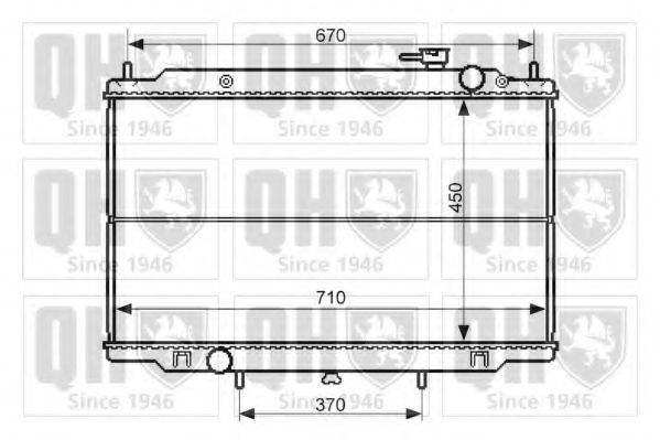 QUINTON HAZELL QER2455 Радіатор, охолодження двигуна