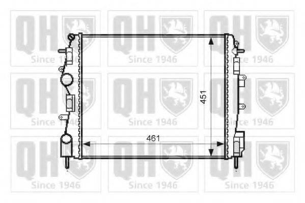 QUINTON HAZELL QER2544 Радіатор, охолодження двигуна