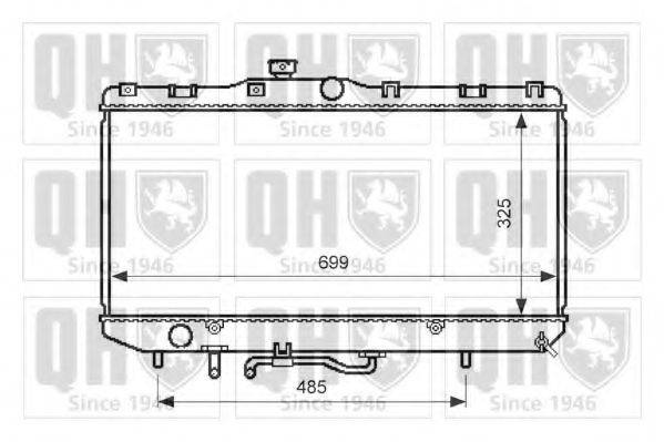 QUINTON HAZELL QER2580 Радіатор, охолодження двигуна