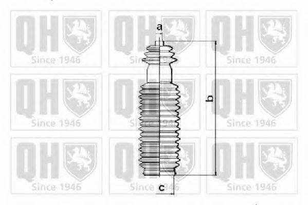 QUINTON HAZELL QG1198 Комплект пильника, рульове керування