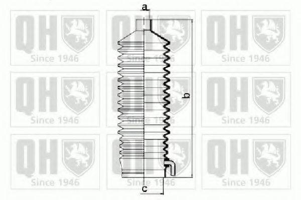 QUINTON HAZELL QG1317 Комплект пильника, рульове керування